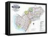 Brooklyn Map-null-Framed Stretched Canvas