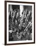 Brooklyn Naval Yard Worker Looking over a Storage of Guns-George Strock-Framed Photographic Print