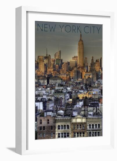 Brooklyn, New York-Lantern Press-Framed Art Print