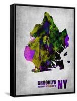 Brooklyn New York-NaxArt-Framed Stretched Canvas