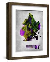 Brooklyn New York-NaxArt-Framed Art Print