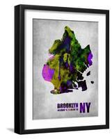 Brooklyn New York-NaxArt-Framed Art Print