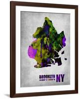 Brooklyn New York-NaxArt-Framed Art Print