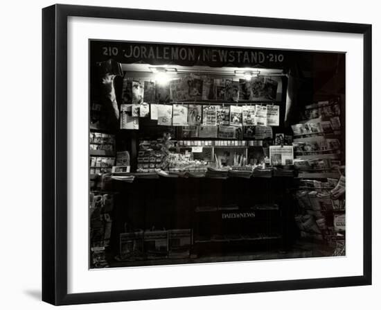 Brooklyn Newsstand-null-Framed Art Print