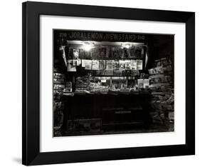 Brooklyn Newsstand-null-Framed Art Print