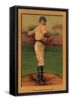 Brooklyn, NY, Brooklyn Dodgers, Nap Rucker, Baseball Card-Lantern Press-Framed Stretched Canvas