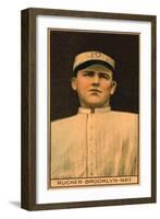 Brooklyn, NY, Brooklyn Dodgers, Napoleon Rucker, Baseball Card-Lantern Press-Framed Art Print