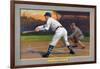 Brooklyn, NY, Brooklyn Superbas, Ed Lennox, Baseball Card-Lantern Press-Framed Art Print