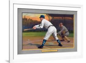 Brooklyn, NY, Brooklyn Superbas, Ed Lennox, Baseball Card-Lantern Press-Framed Art Print