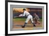 Brooklyn, NY, Brooklyn Superbas, Ed Lennox, Baseball Card-Lantern Press-Framed Art Print