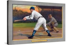 Brooklyn, NY, Brooklyn Superbas, Ed Lennox, Baseball Card-Lantern Press-Stretched Canvas