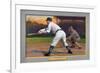 Brooklyn, NY, Brooklyn Superbas, Ed Lennox, Baseball Card-Lantern Press-Framed Premium Giclee Print