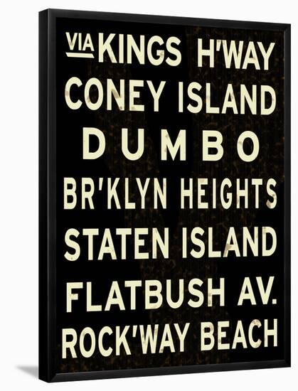 Brooklyn Sign-null-Framed Poster