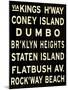 Brooklyn Sign-null-Mounted Poster