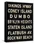 Brooklyn Sign-null-Framed Stretched Canvas