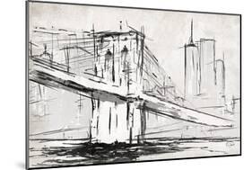 Brooklyn Sketch-OnRei-Mounted Art Print