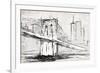 Brooklyn Sketch-OnRei-Framed Art Print