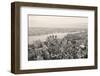 Brooklyn Skyline Arial View from New York City Manhattan with Williamsburg Bridge over East River A-Songquan Deng-Framed Photographic Print