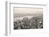 Brooklyn Skyline Arial View from New York City Manhattan with Williamsburg Bridge over East River A-Songquan Deng-Framed Photographic Print