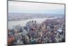Brooklyn Skyline Arial View from New York City Manhattan with Williamsburg Bridge  over East River-Songquan Deng-Mounted Photographic Print