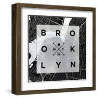 Brooklyn Square BW-SD Graphics Studio-Framed Art Print