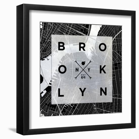 Brooklyn Square BW-SD Graphics Studio-Framed Art Print