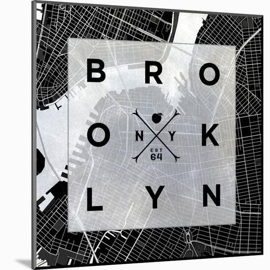 Brooklyn Square BW-SD Graphics Studio-Mounted Art Print