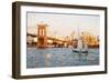 Brooklyn Sunset - In the Style of Oil Painting-Philippe Hugonnard-Framed Giclee Print