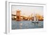 Brooklyn Sunset - In the Style of Oil Painting-Philippe Hugonnard-Framed Giclee Print