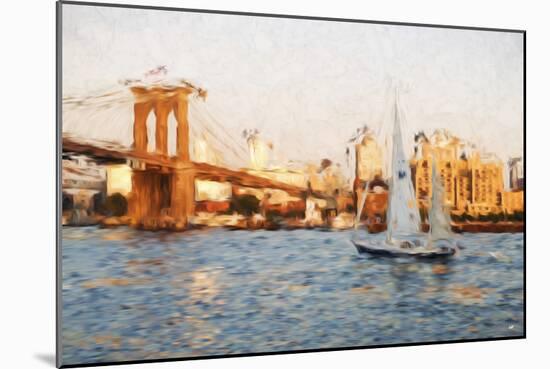 Brooklyn Sunset - In the Style of Oil Painting-Philippe Hugonnard-Mounted Giclee Print