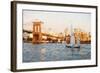 Brooklyn Sunset - In the Style of Oil Painting-Philippe Hugonnard-Framed Giclee Print