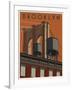 Brooklyn Travel Poster-Steve Thomas-Framed Giclee Print