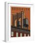 Brooklyn Travel Poster-Steve Thomas-Framed Giclee Print