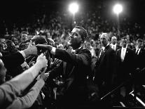 Barack Obama at Campaign Rally-Brooks Kraft-Framed Photographic Print