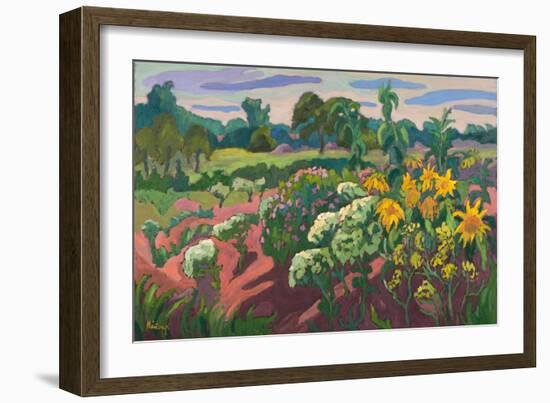 Brookside Pomp, 2011-Marta Martonfi-Benke-Framed Giclee Print