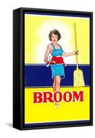 Broom Label, Sexy Housewife-null-Framed Stretched Canvas