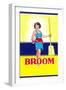 Broom Label, Sexy Housewife-null-Framed Art Print