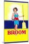 Broom Label, Sexy Housewife-null-Mounted Art Print