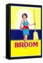 Broom Label, Sexy Housewife-null-Framed Stretched Canvas