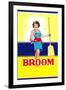 Broom Label, Sexy Housewife-null-Framed Art Print