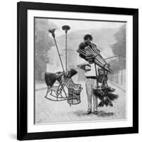 Broom Vendor, Rio De Janeiro, Brazil, 1922-null-Framed Giclee Print