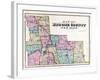 Broome County Map-null-Framed Giclee Print