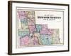 Broome County Map-null-Framed Giclee Print