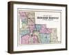 Broome County Map-null-Framed Giclee Print