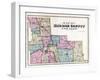 Broome County Map-null-Framed Giclee Print