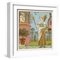 Brooms to Sell 1877-Walter Crane-Framed Art Print