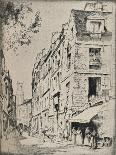 Cour Des Halles, Rue St Jacques, 1915-Bror Julius Olsson Nordfeldt-Framed Stretched Canvas
