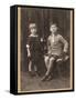 Brother and Sister 1924-null-Framed Stretched Canvas