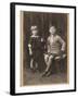 Brother and Sister 1924-null-Framed Photographic Print