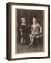 Brother and Sister 1924-null-Framed Photographic Print